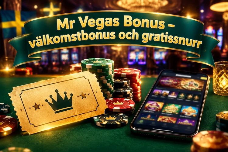 Mr Vegas Bonus - välkomstbonus och gratissnurr